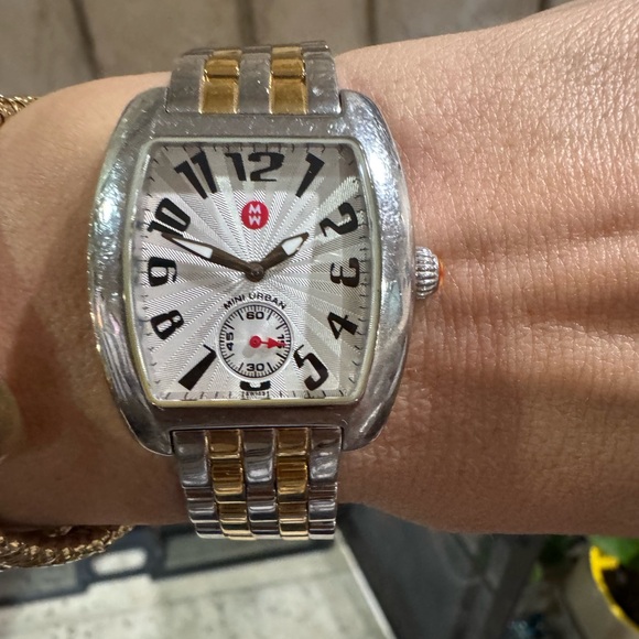 Michele Mini Urban Two-Tone Watch | Swiss | Stainless Steel main image 4